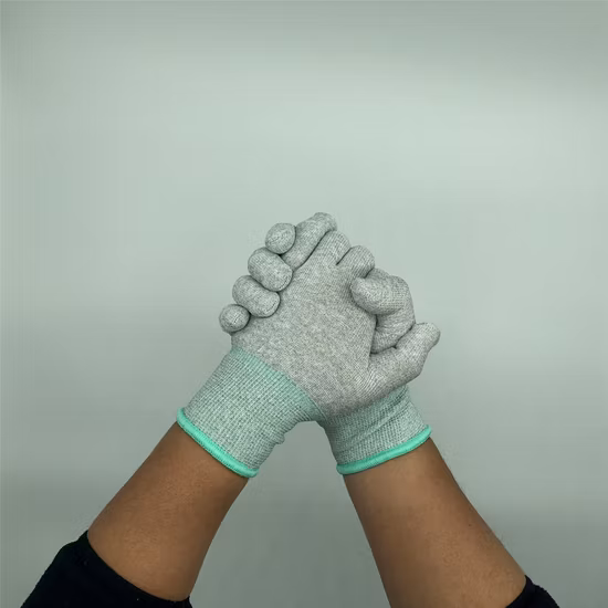 Leenol - 1588003 Рабочие перчатки ESD Carbon Glove из углеродного волокна светло-серого цвета